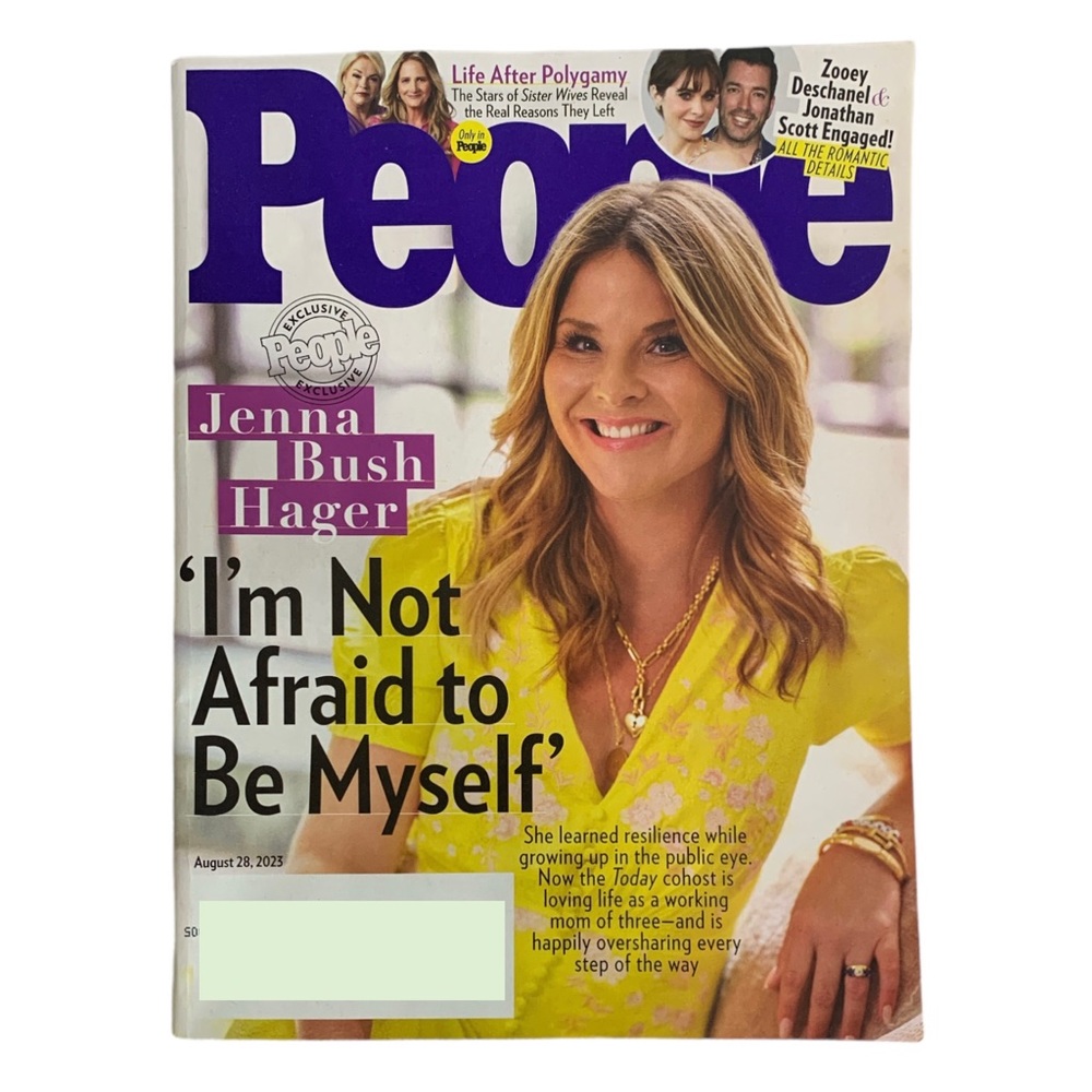 People Magazine August 28 2023 Jenna Bush Hager Sister Wives Zoey Deschanel